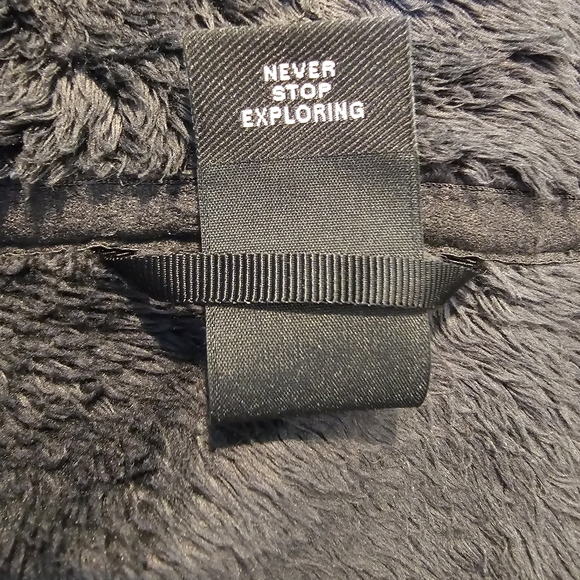The North Face Black Ostito Fleece Jacket Small Women's Full Zip Teddy Soft - Picture 6 of 6
